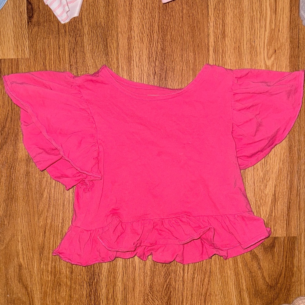 Tucker + Tate Pink Ruffle Sleeve Blouse